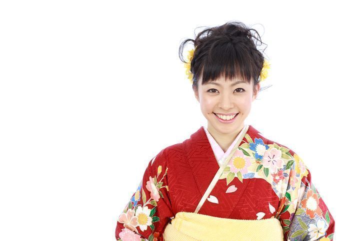 笑顔で和装